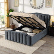 Clare Grey 5Ft Gas-Lift Bed