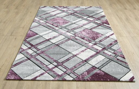 Accra Grey Lilac Rug 120/170cm