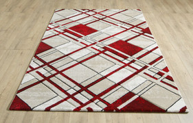 Accra Cream Red Rug 120/160cm