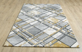 Accra Grey Gold Rug 160/220cm