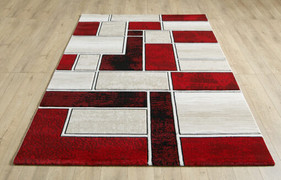 Lagos Cream Red Rug 160/220cm