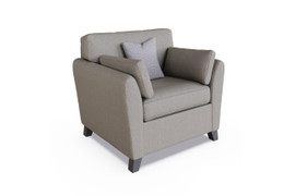 Cantrell Light Grey 1 Seater