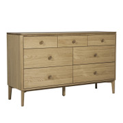 Hadley Natural Oak 7 Drawer Wide Chest