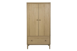Hadley Natural Oak 2 Door Wardrobe