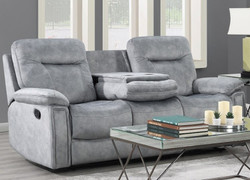 Nicole Light Silver 3 Seater