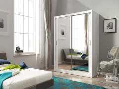 Maya 1.5m White Sliderobe