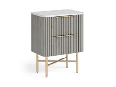 Isabella  marble top Narrow Bedside