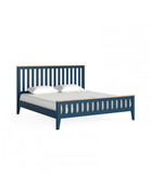 Marlow Navy Slatted Bed 6Ft