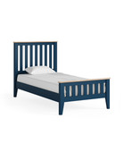 Marlow Navy Slatted Bed 3Ft