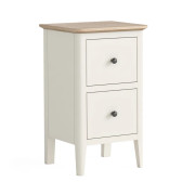 Marlow Coconut White Narrow Bedside