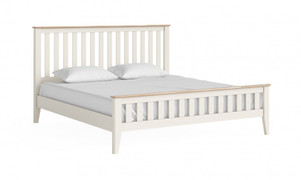 Marlow Coconut White 6Ft Slatted Bed