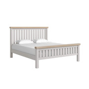 Salcombe Stone Grey 6Ft Slatted Bed