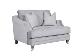 Belvedere Silver Snuggle Fixed Back Chair