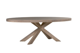 Falun Smoked Oak Medium Oval Dining Table