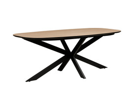 Sadia Oak Oval Dining Table 160cm