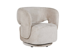 Koa Mink Swivel Accent Chair