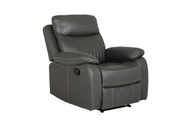 Barkley Dark Grey Manual Recliner 1 Seater