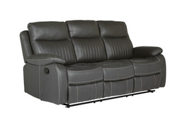 Barkley Dark Grey Manual Recliner 3 Seater