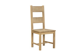 Delaney Oak Dining Chair Solid Seat