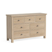 Modern Country All Oak 3 Over 4 Chest