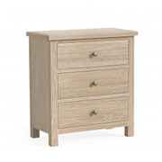 Modern Country All Oak 3 Drawer Chest