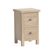 Modern Country All Oak Narrow Bedside