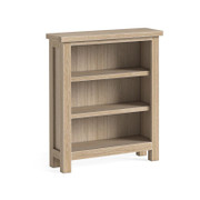Modern Country All Oak Low Bookcase