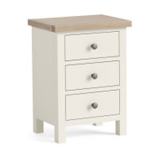 Modern Country Coconut White Bedside