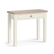 Modern Country Coconut White Single Drawer Desk