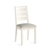Modern Country Coconut White Dining Chair.