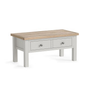 Modern Country Grey Coffee Table With Drawer