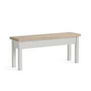 Modern Country Grey Shallow Storage Bench