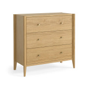 Paris Natural Oak 3 Drawer Chest