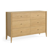 Paris Natural Oak 6 Drawer Chest
