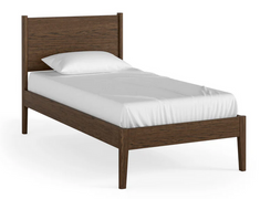 Paris Brown Oak 3Ft Panelled Bed