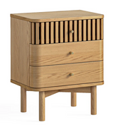 Soho Natural Oak 3 Drawer Bedside