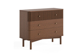 Soho Brown Oak 3 Drawer Chest