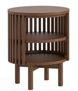 Soho Brown Oak Open Side Table