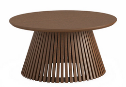 Soho Brown Oak Round Coffee Table