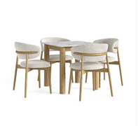 Phoenix Bistro Table With 4 x Xavier White Chair