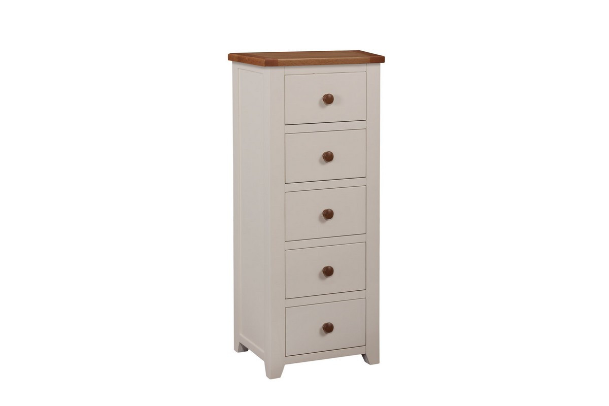 Chateau 5 Drawer Tallboy Ideal Furniture