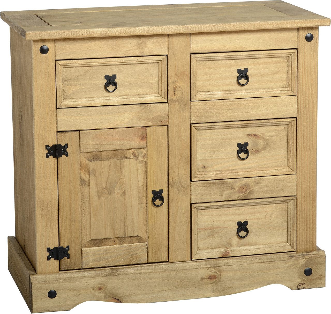 Corona 1 Door 4 Drawer Sideboard Ideal Furniture