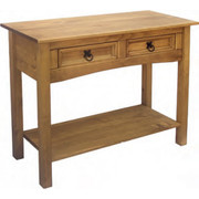 Corona 2 Drawer Console Table with Shelf