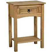 Corona 1 Drawer Console Table with Shelf