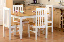 Ludlow 1+4 Dining Set-White