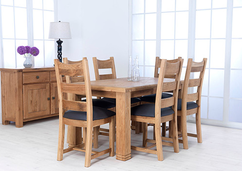 Solid & Veneer Weathered Oak.