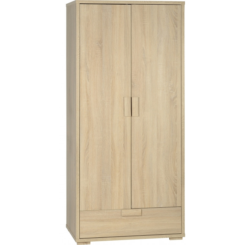 Cambourne 2 Door 1 Drawer Wardrobe Ideal Furniture
