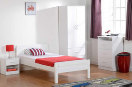Amber 3' Bed- White