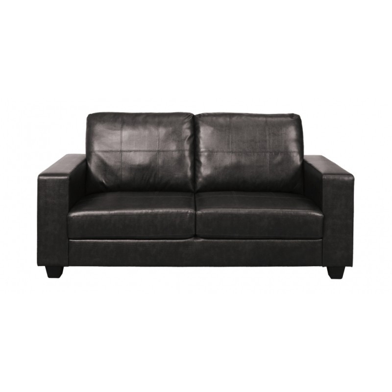 Queensbury 3+1+1 Suite Black Ideal Furniture