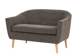 Retro style accent chair finished in Chenille fabric